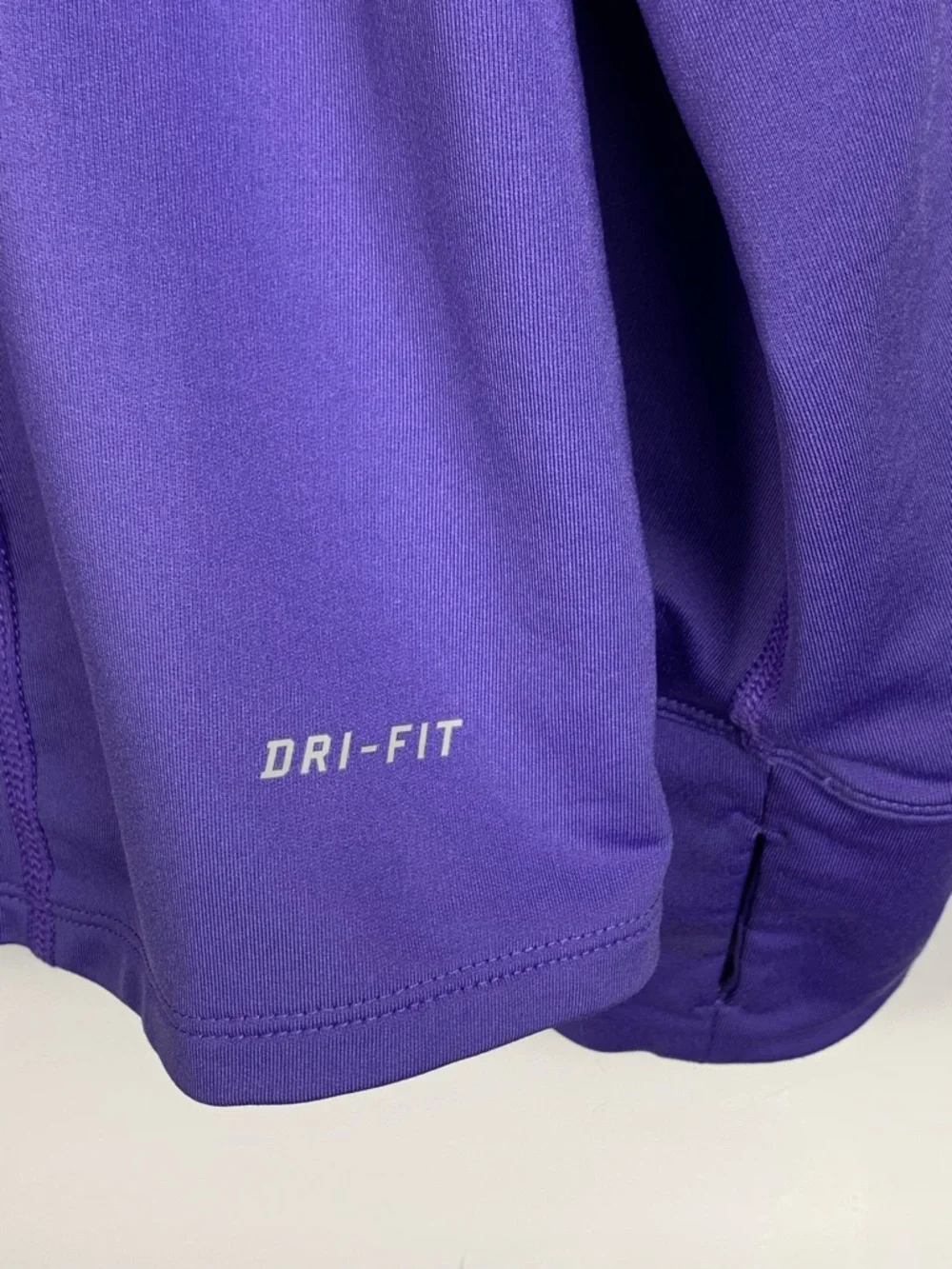 Nike Dri-FIT Running Half Zip Pullover Purple White Thumbholes Women’s M
